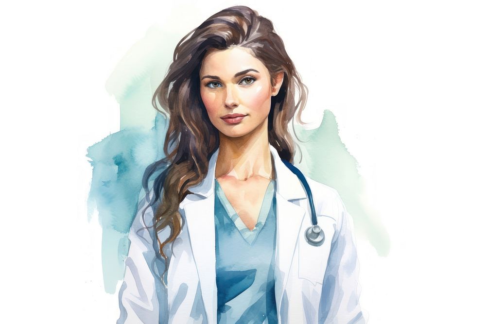 Portrait doctor adult woman. AI generated Image by rawpixel.