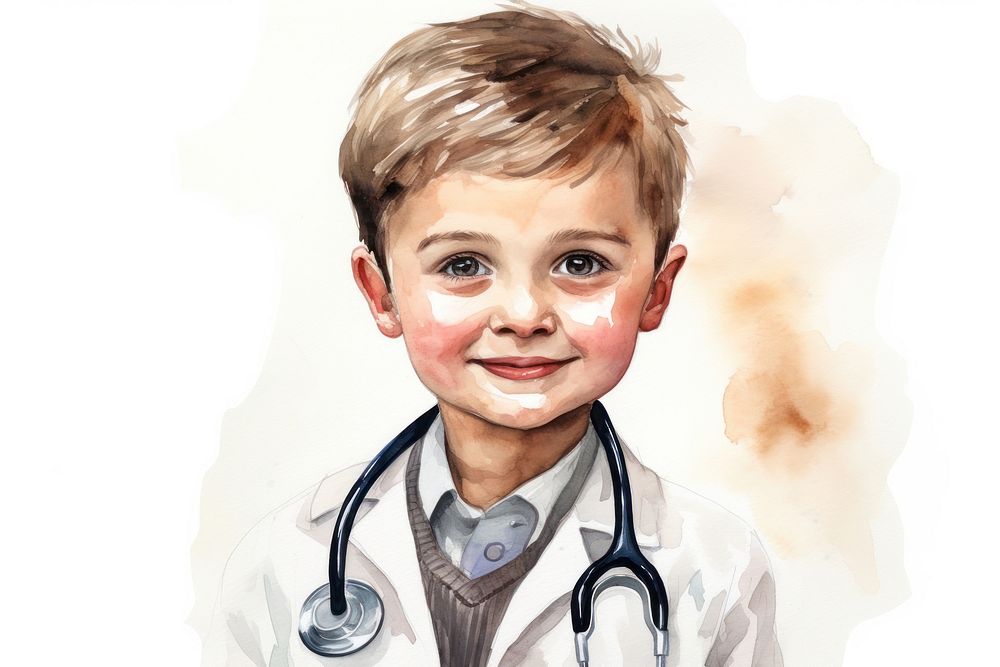 Stethoscope portrait doctor photography. AI generated Image by rawpixel.