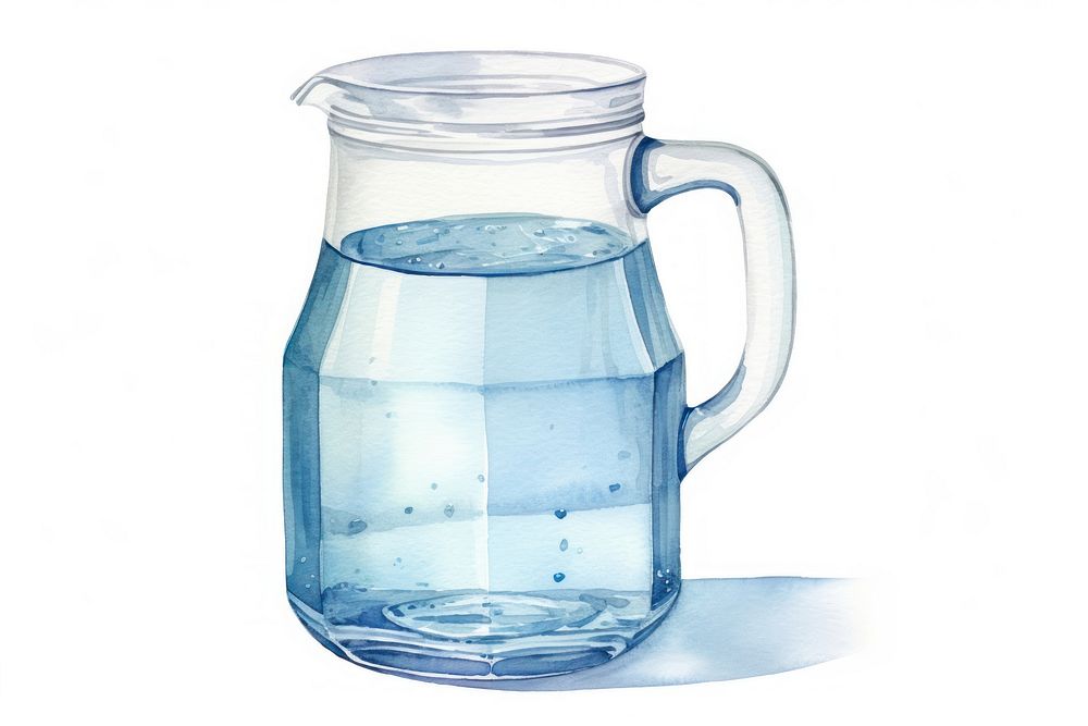 Jug glass cup refreshment. AI generated Image by rawpixel.