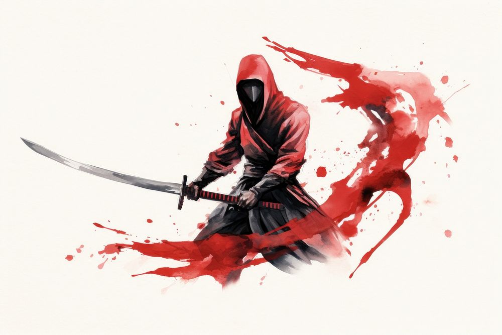 Weapon adult sword ninja. AI generated Image by rawpixel.