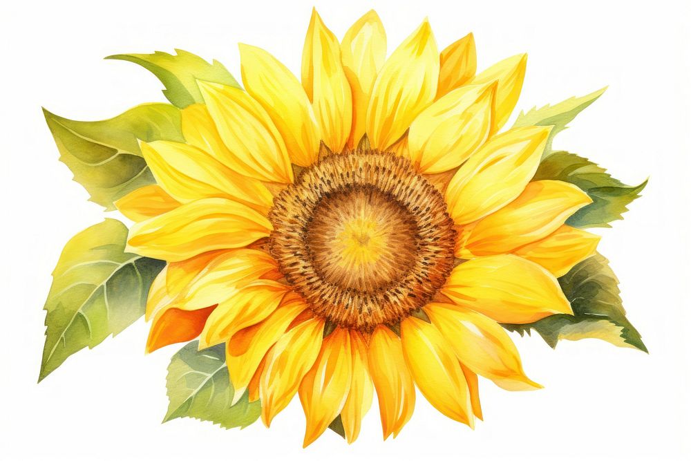 Sunflower plant inflorescence asterales. AI generated Image by rawpixel.