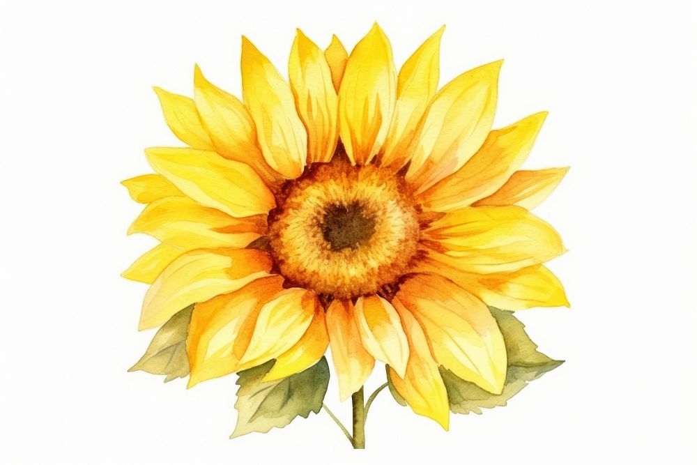 Sunflower plant inflorescence creativity. AI generated Image by rawpixel.