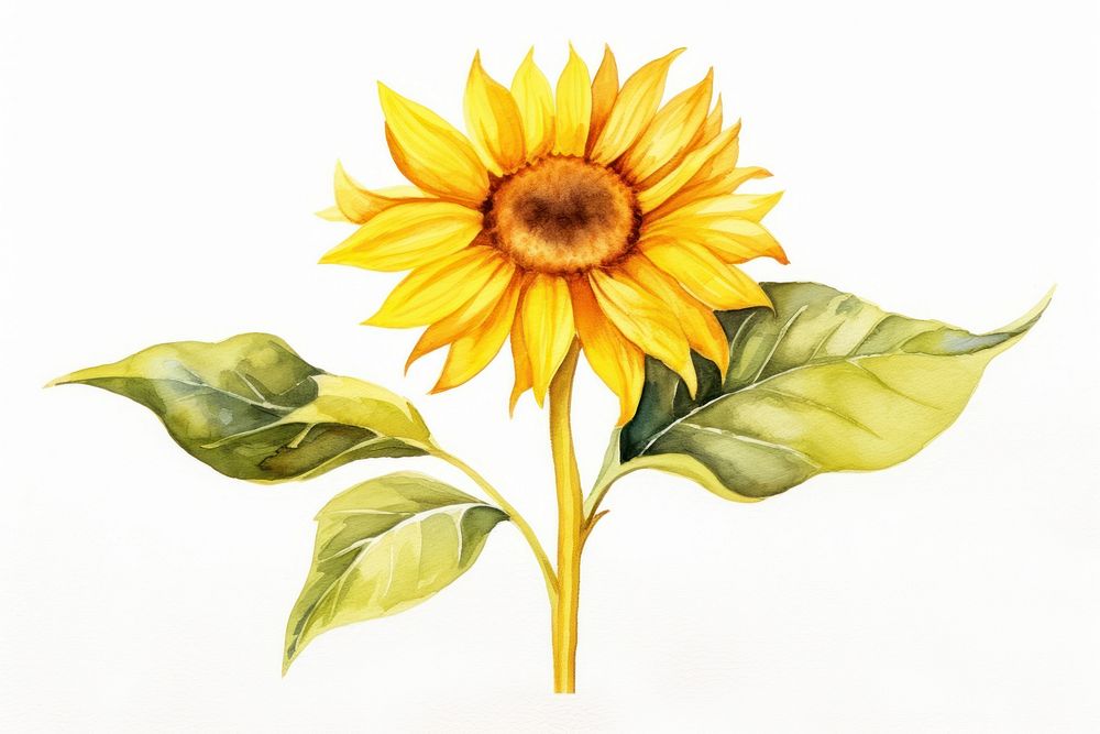 Sunflower plant inflorescence creativity. AI generated Image by rawpixel.