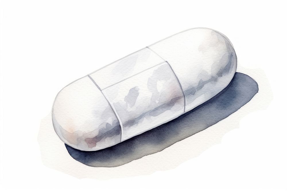 Pill capsule white medication. AI generated Image by rawpixel.