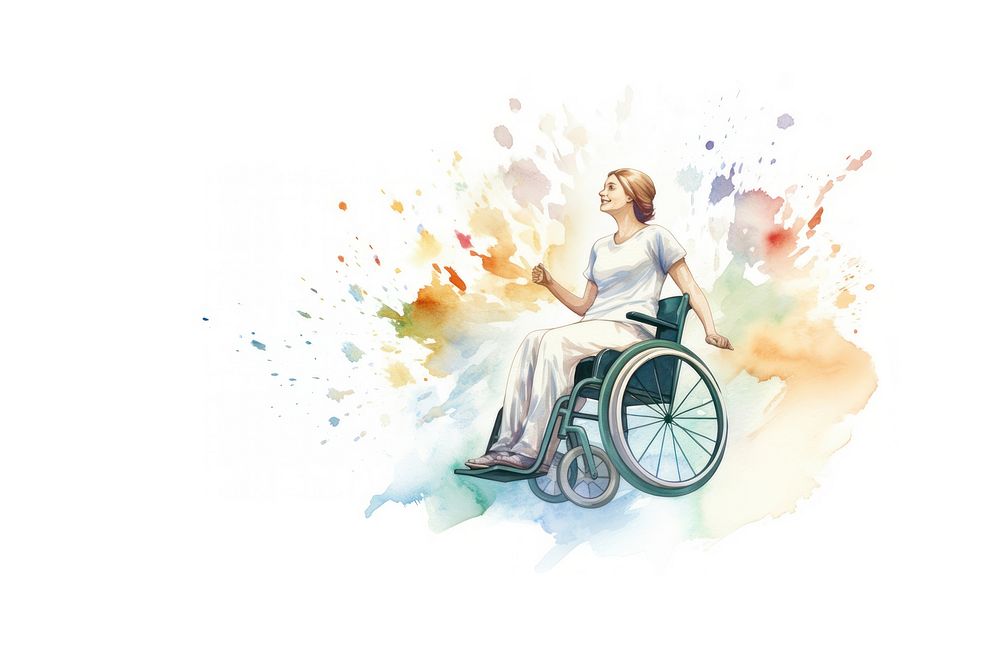 Wheelchair adult woman furniture. AI generated Image by rawpixel.