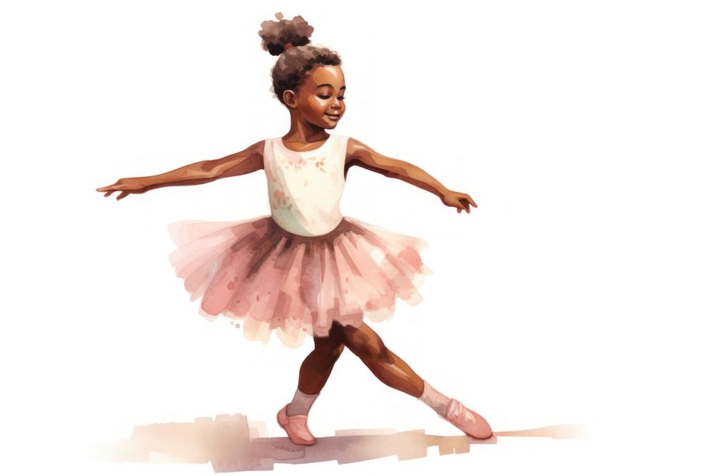 Ballerina dancing ballet child. AI generated Image by rawpixel.