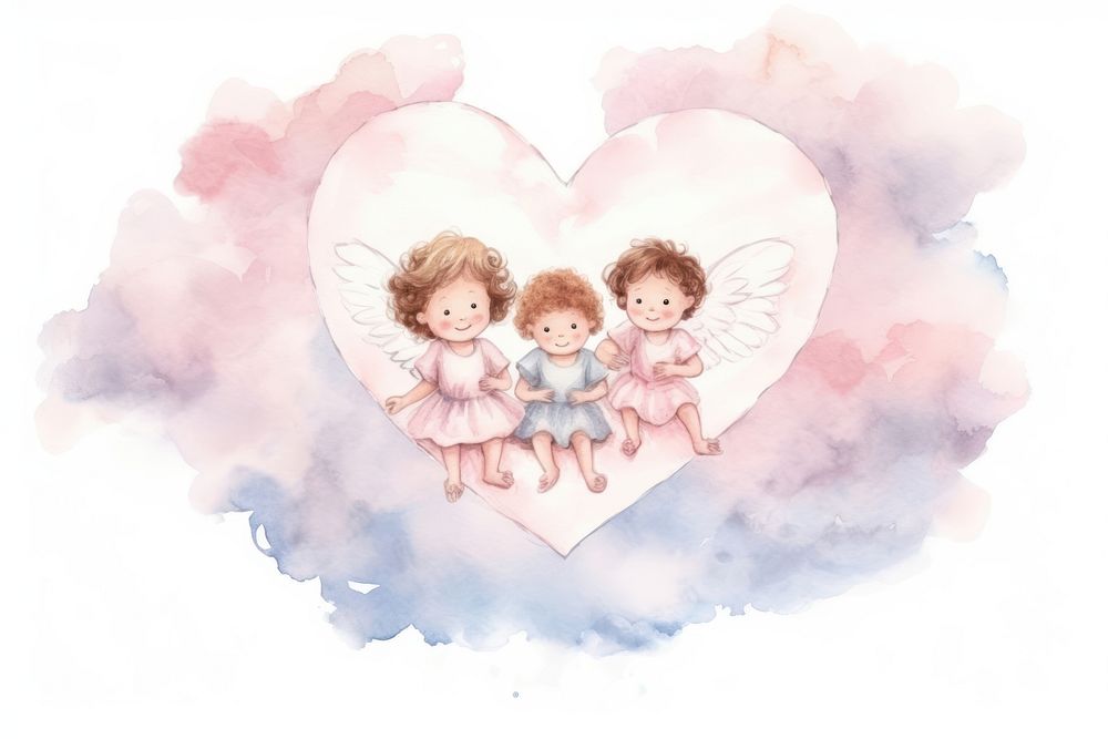 Cupid baby representation togetherness. AI generated Image by rawpixel.