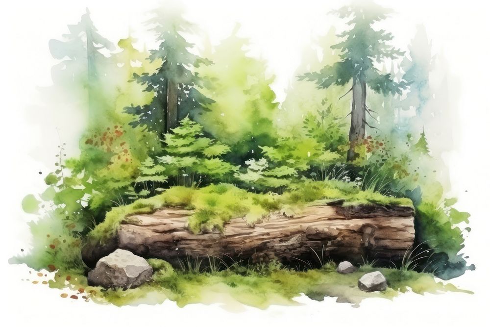Forest tree wilderness outdoors. AI generated Image by rawpixel.