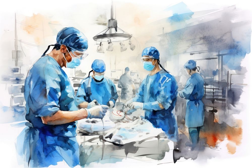 Hospital doctor surgery adult. AI generated Image by rawpixel.