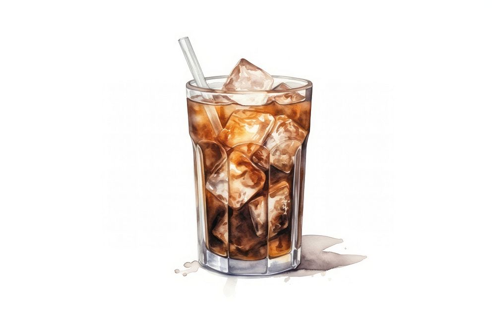 Cocktail drink glass soda. AI generated Image by rawpixel.