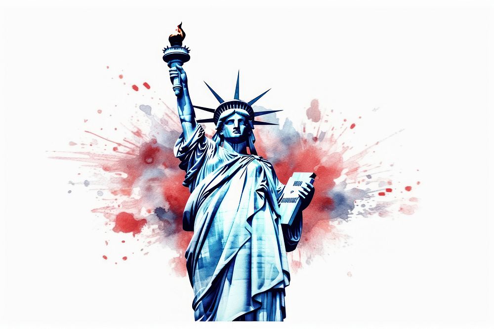 Sketch statue representation independence. AI generated Image by rawpixel.