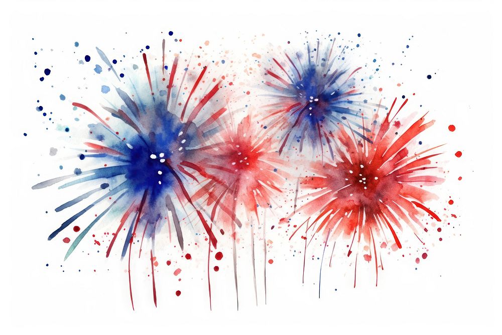 Fireworks celebration splattered creativity. AI generated Image by rawpixel.