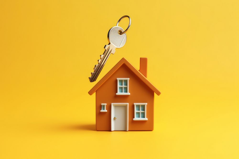 Key house architecture keychain. AI generated Image by rawpixel.