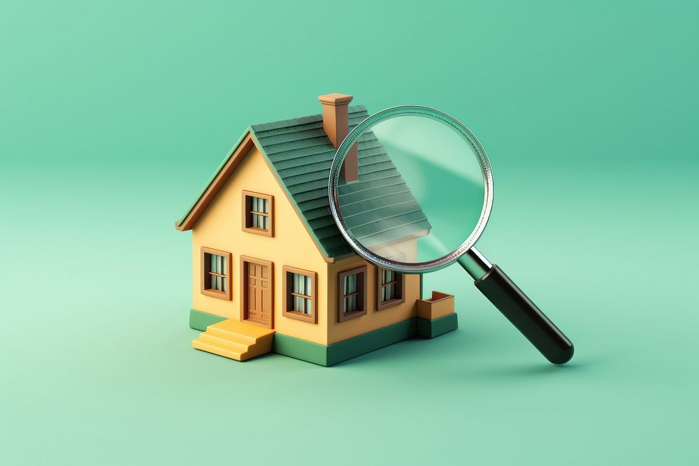 Magnifying house architecture investment. AI generated Image by rawpixel.