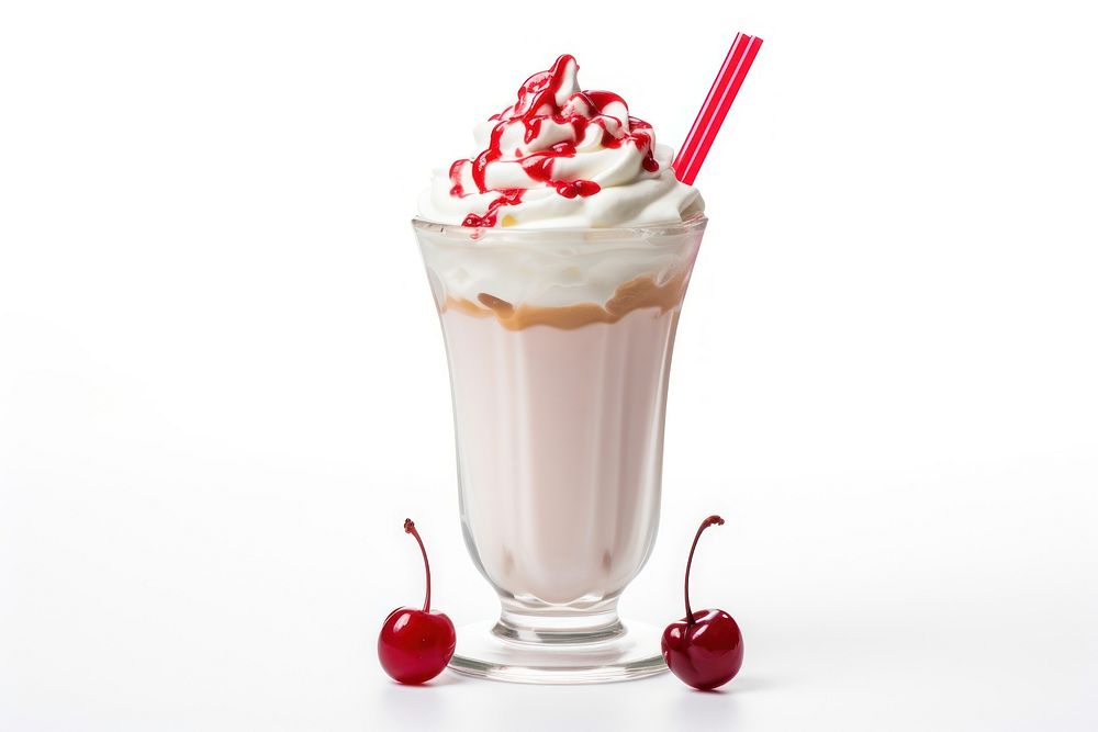 Cream milk smoothie dessert. AI generated Image by rawpixel.