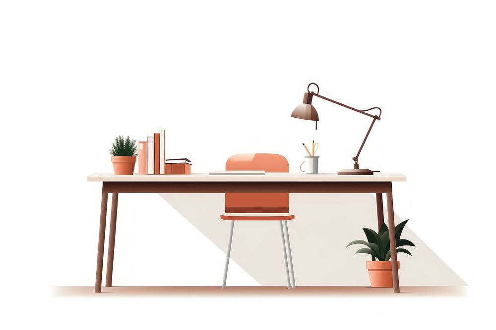 Table furniture chair desk. AI generated Image by rawpixel.