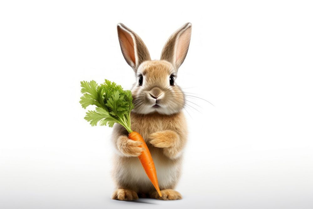 Carrot vegetable rodent animal. AI generated Image by rawpixel.