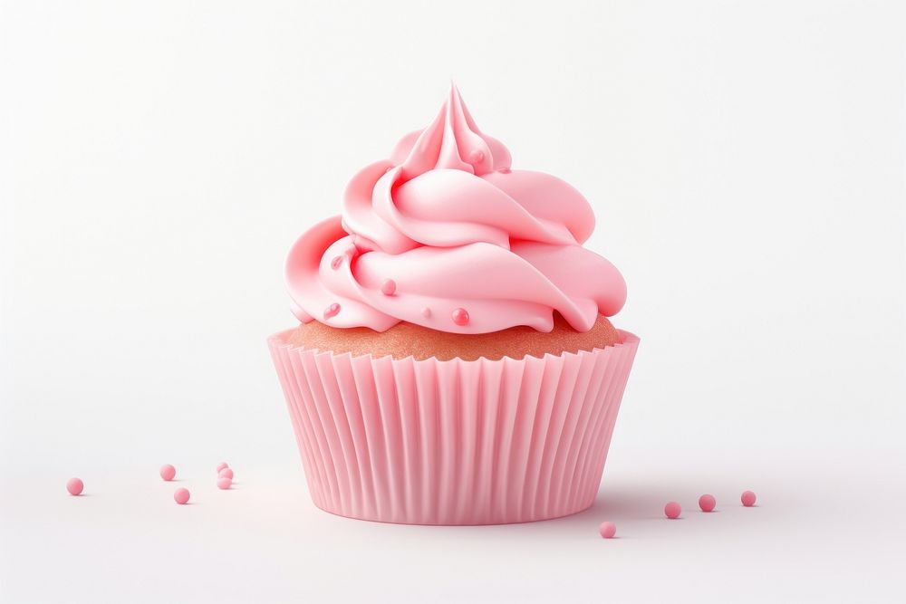 Cupcake dessert cream food. AI generated Image by rawpixel.