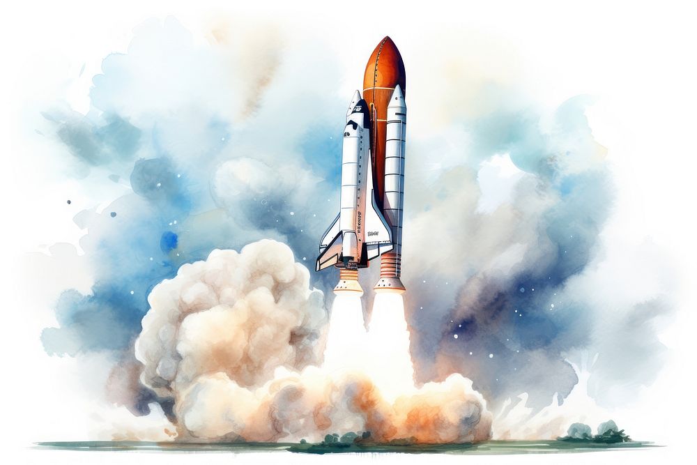 Aircraft vehicle rocket launch. AI generated Image by rawpixel.