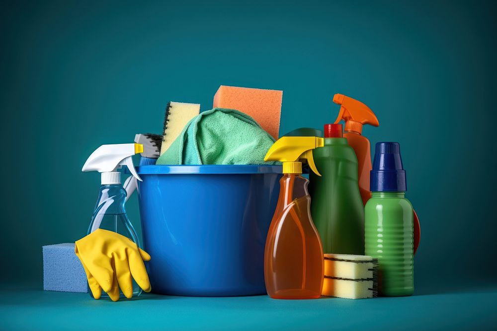 Cleaning cleaning equipment container variation. AI generated Image by rawpixel.