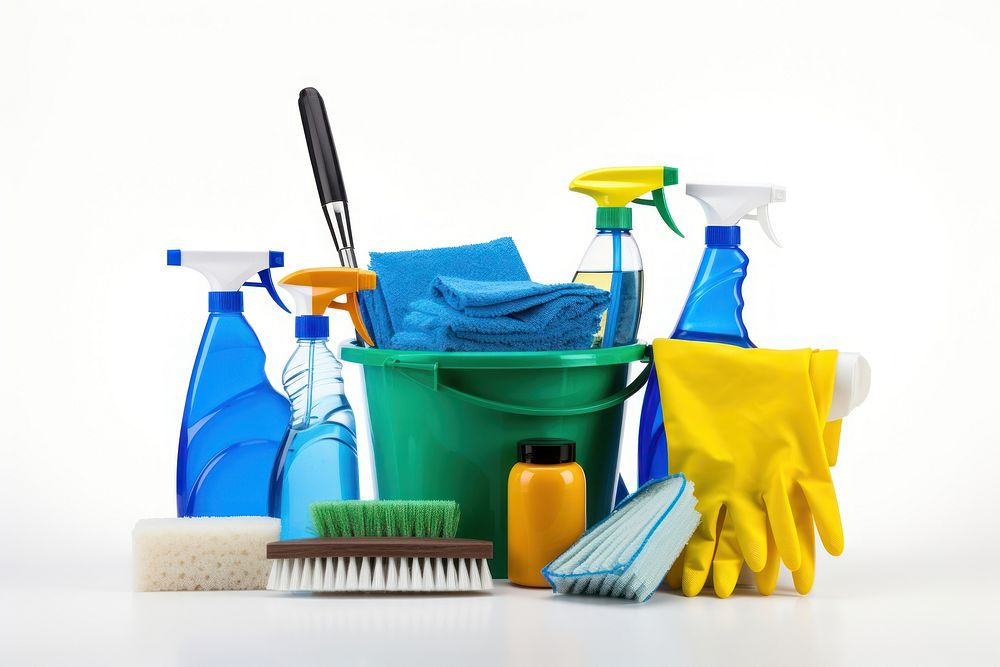 Cleaning plastic brush cleaning equipment. AI generated Image by rawpixel.