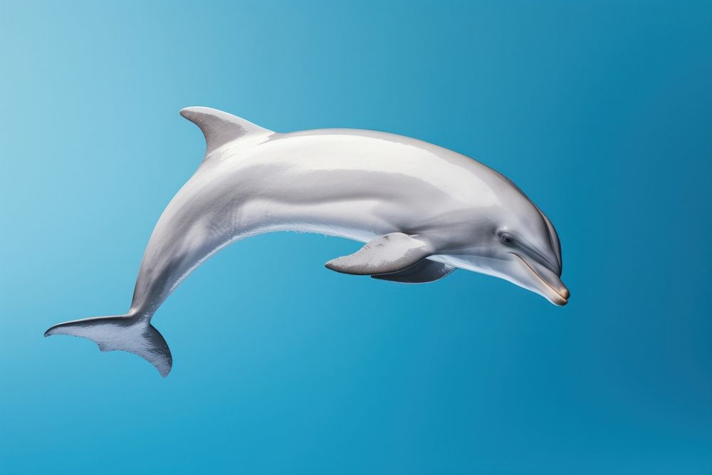 Dolphin animal mammal fish. AI generated Image by rawpixel.