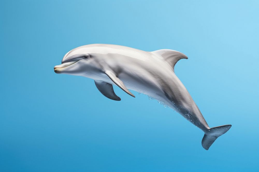 Dolphin animal mammal fish. AI generated Image by rawpixel.