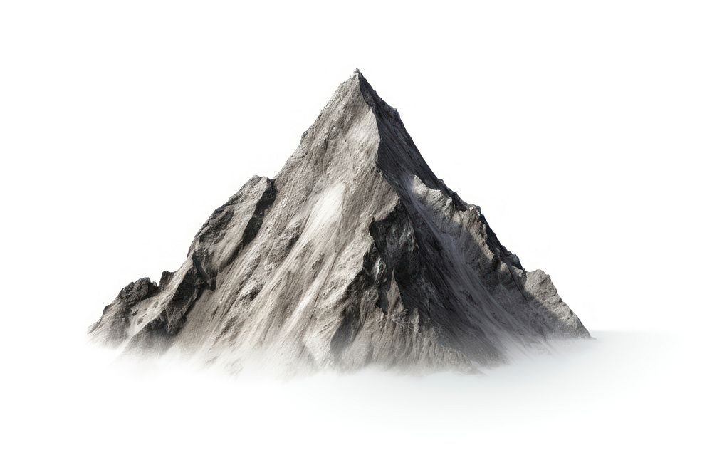 Mountain nature outdoors white background. AI generated Image by rawpixel.