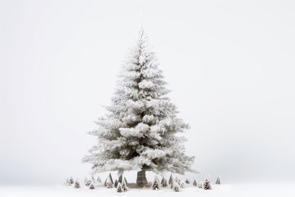 Tree christmas outdoors nature. AI generated Image by rawpixel.