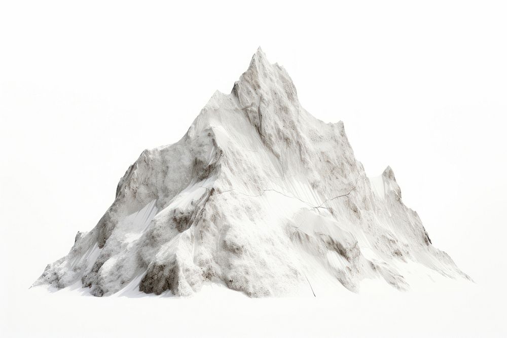 Mountain nature outdoors white. AI generated Image by rawpixel.
