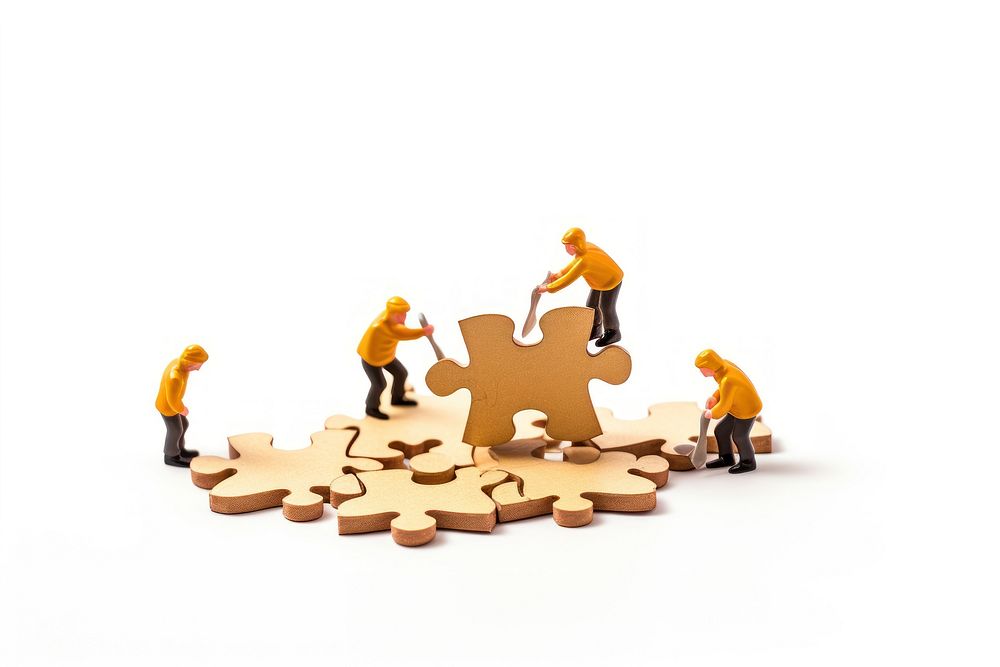Teamwork white background togetherness cooperation. AI generated Image by rawpixel.