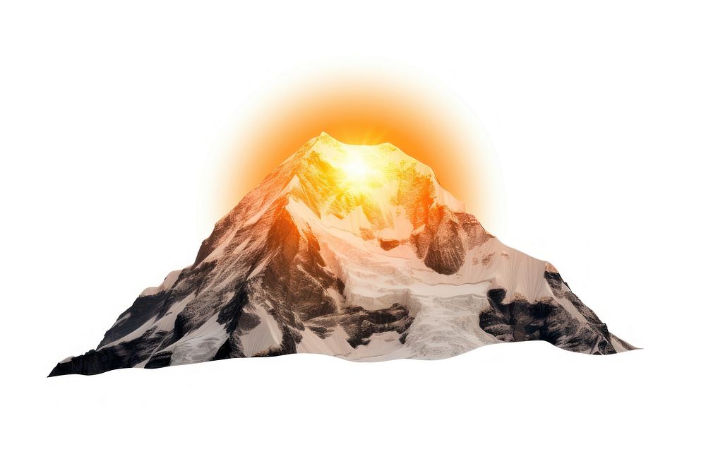 Mountain volcano nature sky. AI generated Image by rawpixel.