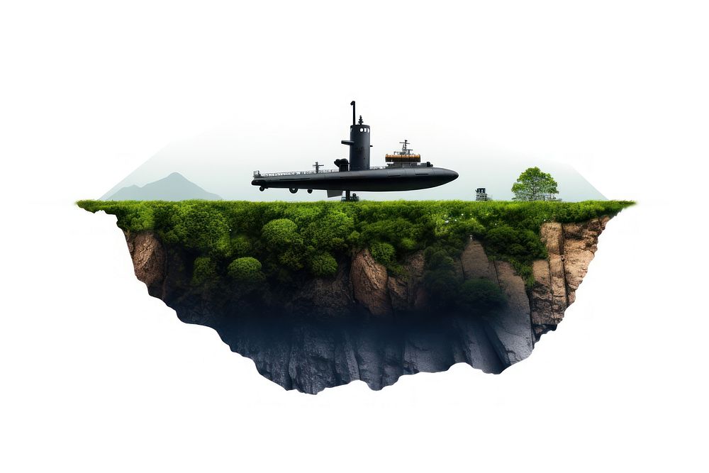 Nature watercraft submarine outdoors. AI generated Image by rawpixel.