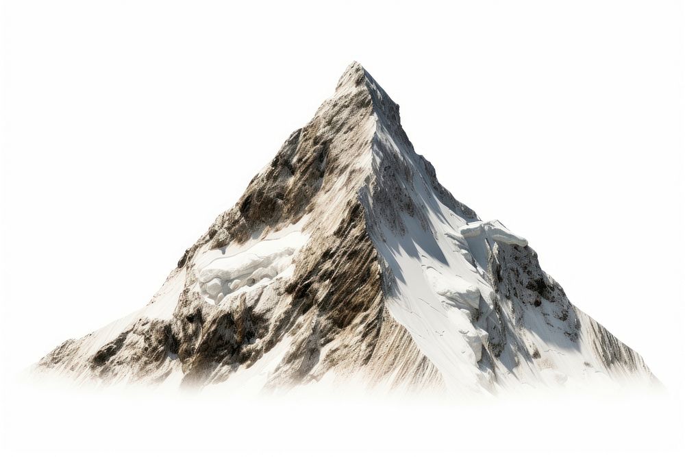 Mountain nature outdoors snow. AI generated Image by rawpixel.