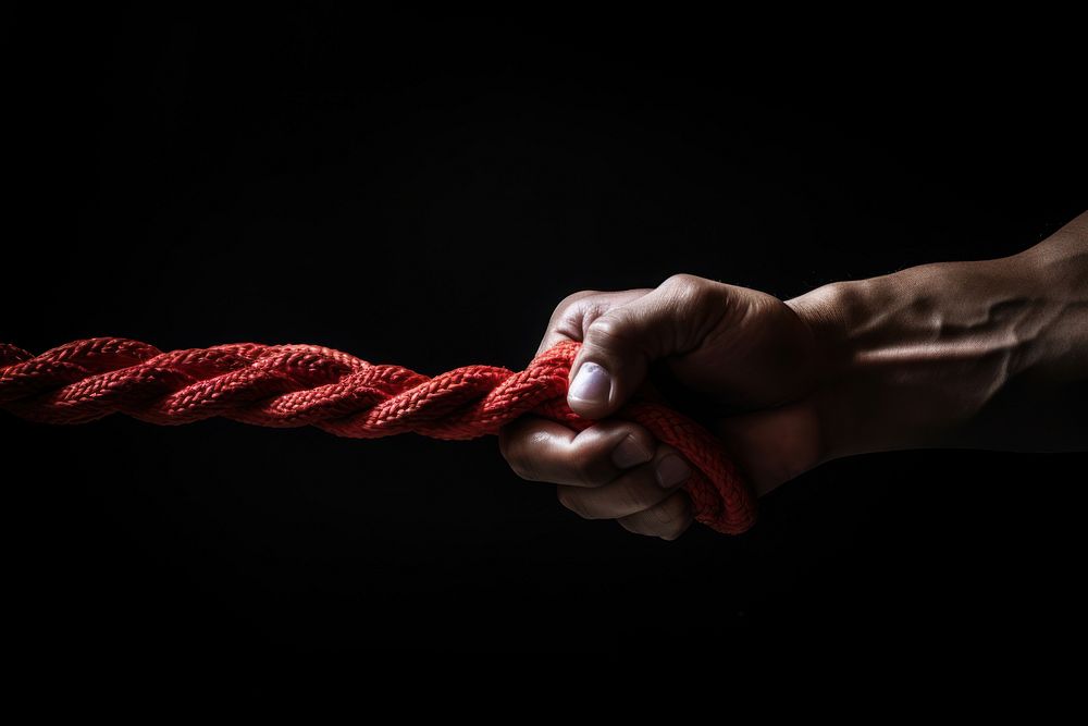 Hand rope finger knot. AI generated Image by rawpixel.