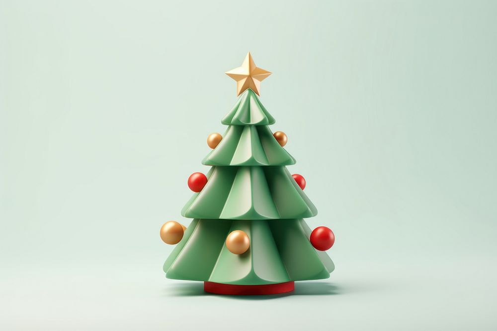 Christmas toy tree red. AI generated Image by rawpixel.
