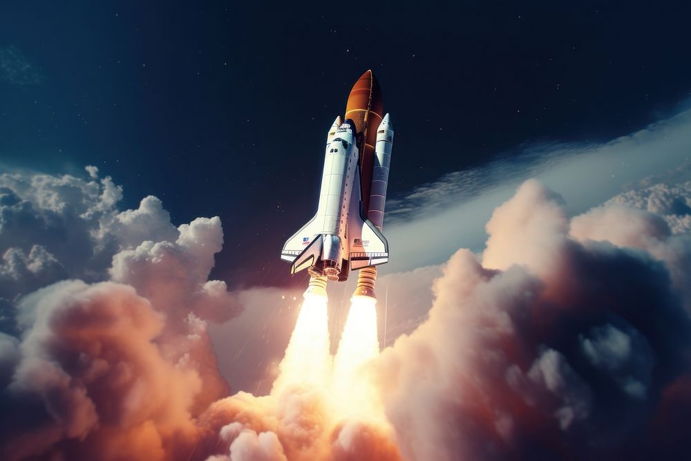 Aircraft vehicle rocket space. AI generated Image by rawpixel.