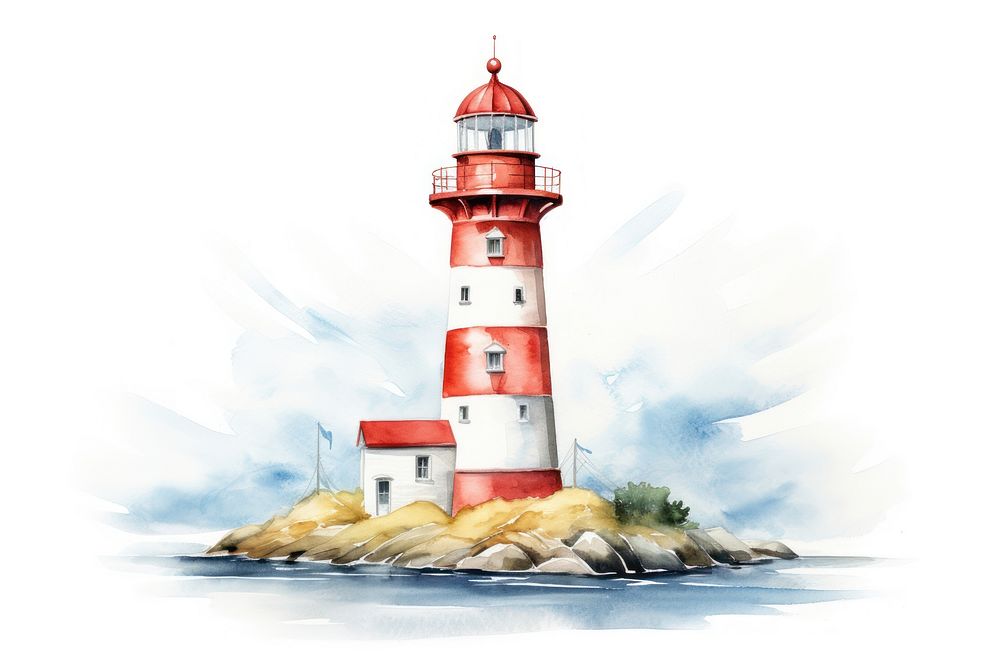 Lighthouse tower architecture protection. AI generated Image by rawpixel.