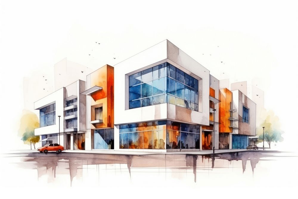 Building city architecture street. AI generated Image by rawpixel.
