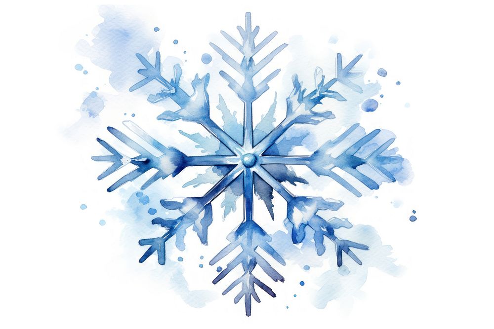 Snow snowflake white paper. AI generated Image by rawpixel.