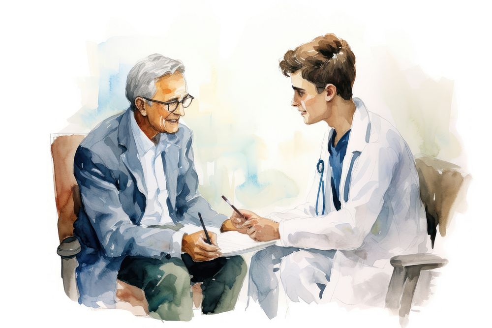 Patient glasses doctor adult. AI generated Image by rawpixel.