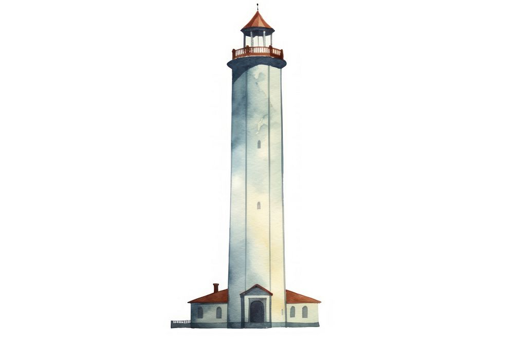 Lighthouse tower architecture building. AI generated Image by rawpixel.