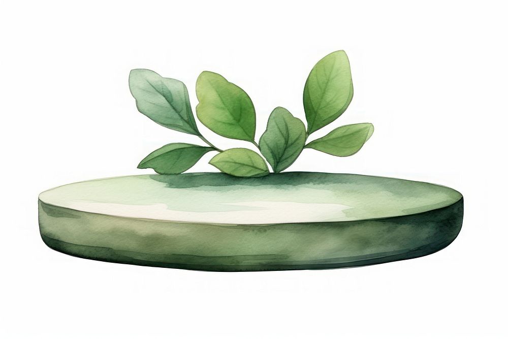 Plant leaf freshness porcelain. AI generated Image by rawpixel.