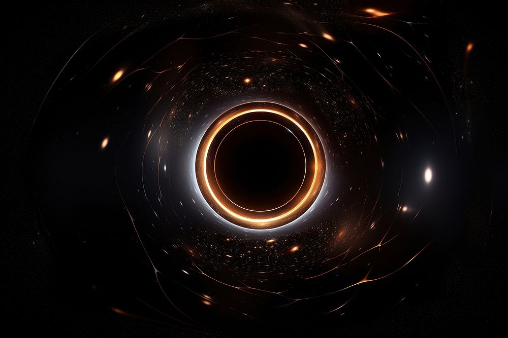 Hole astronomy space black. AI generated Image by rawpixel.