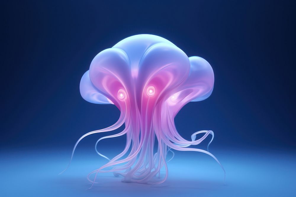 Jellyfish nature sea invertebrate. AI generated Image by rawpixel.