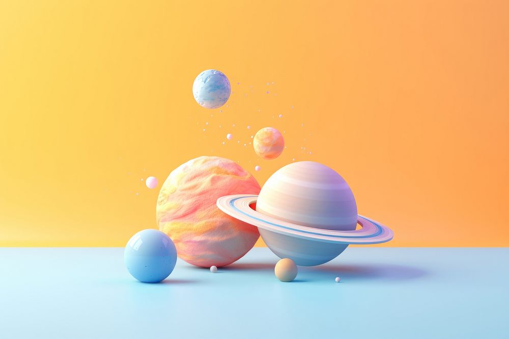 Planet sphere space astronomy. AI generated Image by rawpixel.