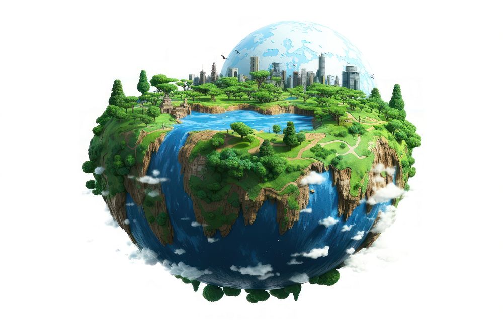 Outdoors planet sphere earth. AI generated Image by rawpixel.