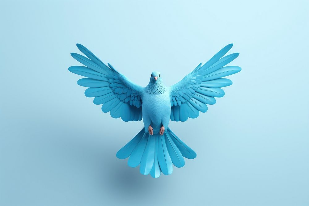 Animal bird blue dove. AI generated Image by rawpixel.