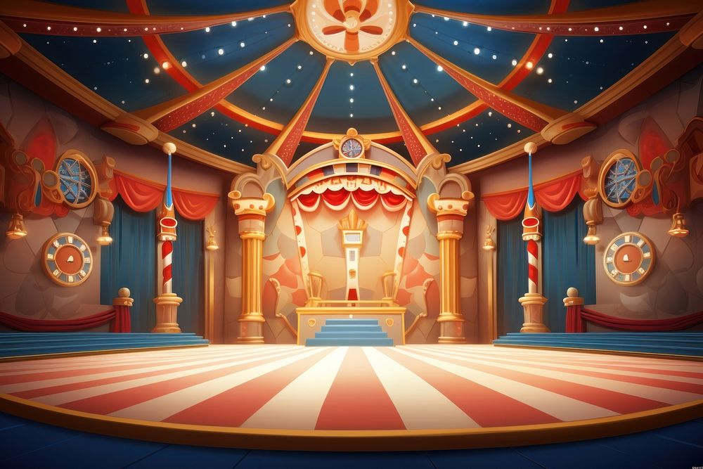 Stage architecture building circus. AI generated Image by rawpixel.