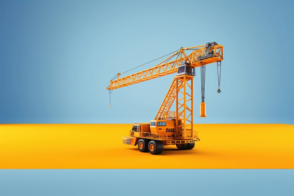 Construction construction crane development technology. AI generated Image by rawpixel.